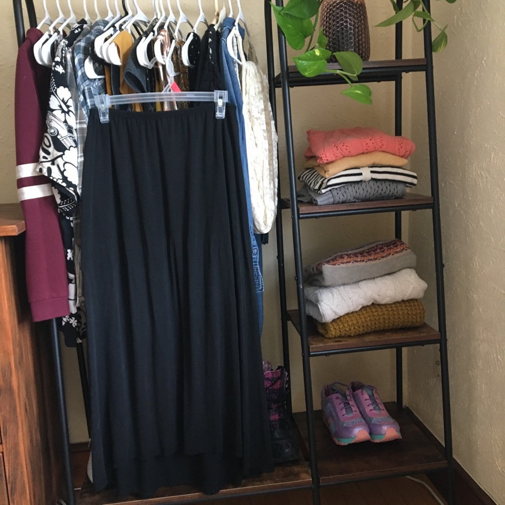 Black maxi skirt